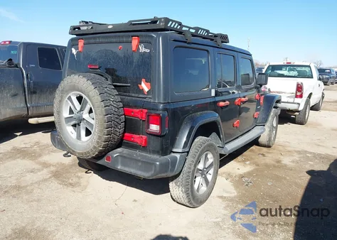 2019 Jeep Wrangler Unlimited Sahara 4X4 z USA, uszkodzony, nr VIN 1C4HJXEN5KW624843